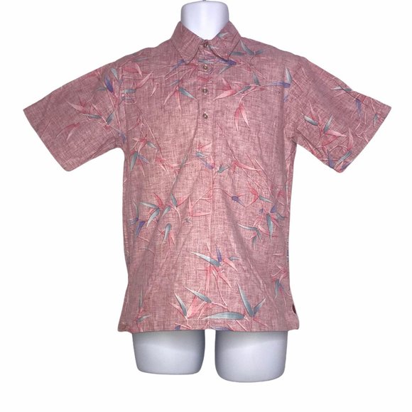 Kalani Other - Kalani Vintage 1990's Pink Hawaiian Floral Shirt S